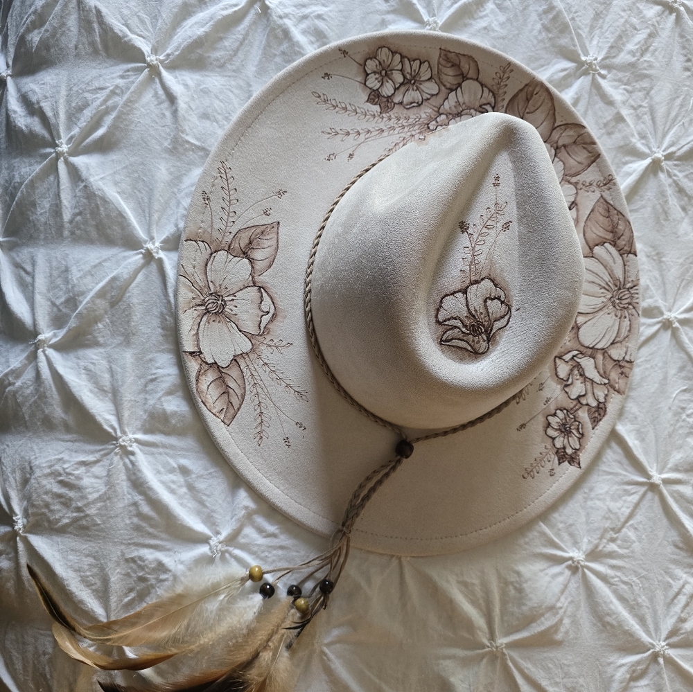 Fancii Pants Burned Suede Rancher Hat